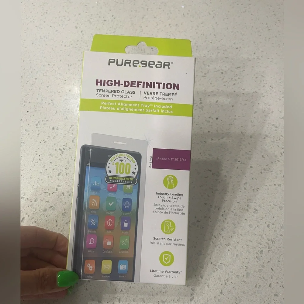 High-Definition Tempered Glass Screen Protector - Clear